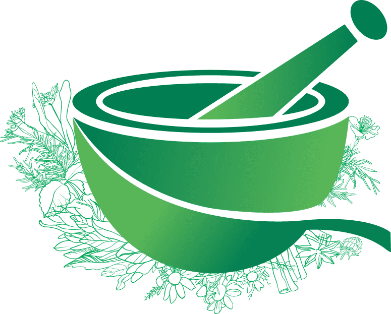 Ayurvedic herbal mixing bowl
